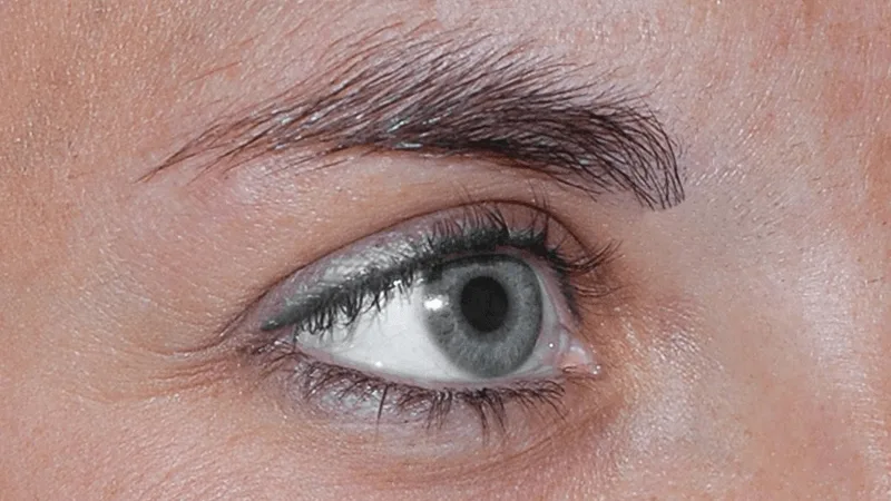 Oog en wenkbrauw zonder Permanente make up